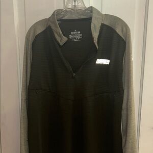 Rawgear Men's two tone green Lightweight Quarter-Zip Shirt Jacket